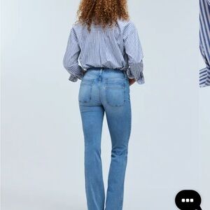 Madewell Full Length Kick Out Jeans in Merrigan Wash